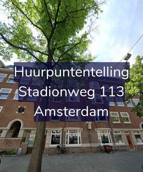 Foto gevel Huurpuntentelling voor Stadionweg 113, Amsterdam
