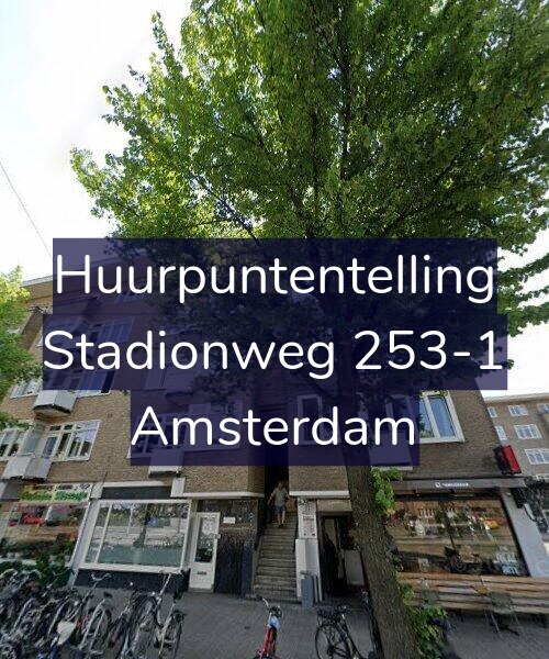 Foto gevel Huurpuntentelling voor Stadionweg 253-1, Amsterdam