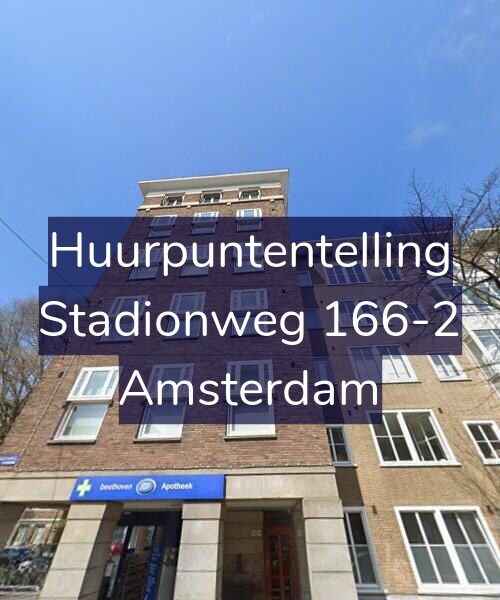Foto gevel Huurpuntentelling voor Stadionweg 166-2, Amsterdam