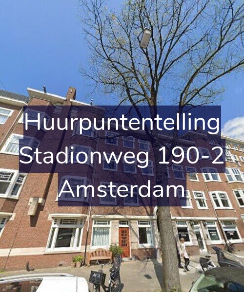 Foto gevel Huurpuntentelling voor Stadionweg 190-2, Amsterdam