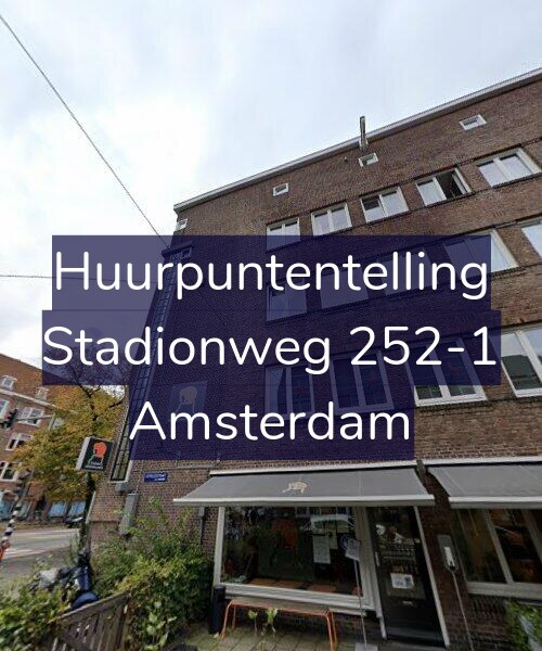 Foto gevel Huurpuntentelling voor Stadionweg 252-1, Amsterdam