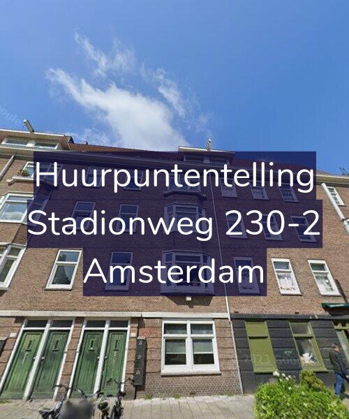 Foto gevel Huurpuntentelling voor Stadionweg 230-2, Amsterdam