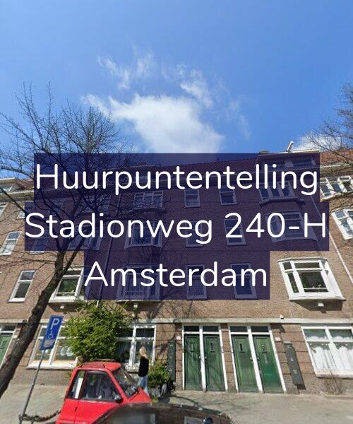 Foto gevel Huurpuntentelling voor Stadionweg 240-H, Amsterdam