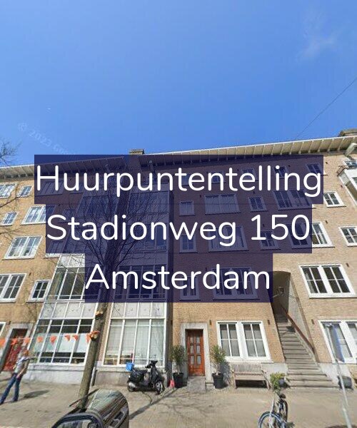 Foto gevel Huurpuntentelling voor Stadionweg 150, Amsterdam