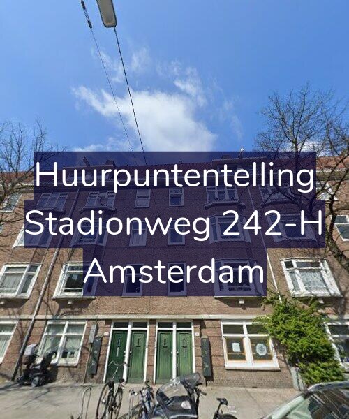 Foto gevel Huurpuntentelling voor Stadionweg 242-H, Amsterdam