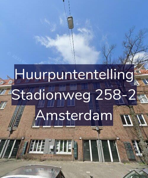 Foto gevel Huurpuntentelling voor Stadionweg 258-2, Amsterdam