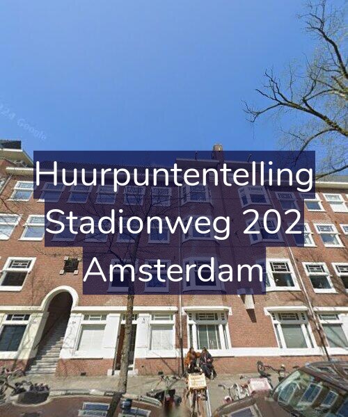 Foto gevel Huurpuntentelling voor Stadionweg 202, Amsterdam