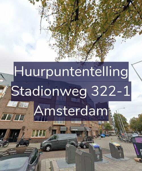 Foto gevel Huurpuntentelling voor Stadionweg 322-1, Amsterdam