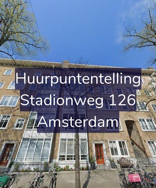 Foto gevel Huurpuntentelling voor Stadionweg 126, Amsterdam