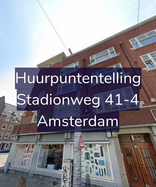 Foto gevel Huurpuntentelling voor Stadionweg 41-4, Amsterdam