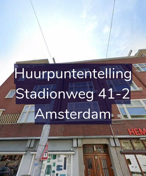 Foto gevel Huurpuntentelling voor Stadionweg 41-2, Amsterdam