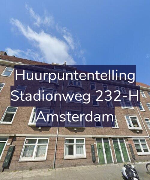 Foto gevel Huurpuntentelling voor Stadionweg 232-H, Amsterdam