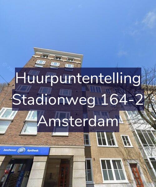 Foto gevel Huurpuntentelling voor Stadionweg 164-2, Amsterdam