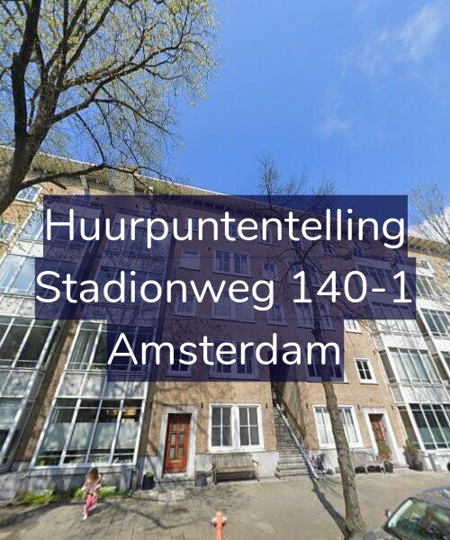 Foto gevel Huurpuntentelling voor Stadionweg 140-1, Amsterdam