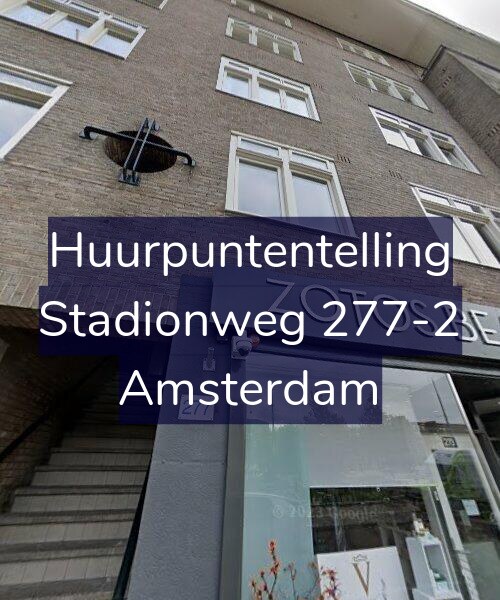 Foto gevel Huurpuntentelling voor Stadionweg 277-2, Amsterdam