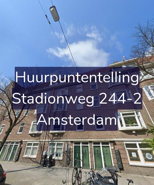Foto gevel Huurpuntentelling voor Stadionweg 244-2, Amsterdam