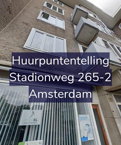 Foto gevel Huurpuntentelling voor Stadionweg 265-2, Amsterdam