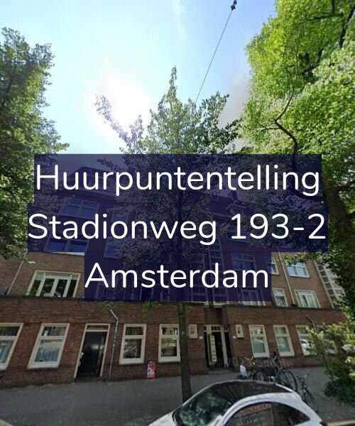 Foto gevel Huurpuntentelling voor Stadionweg 193-2, Amsterdam