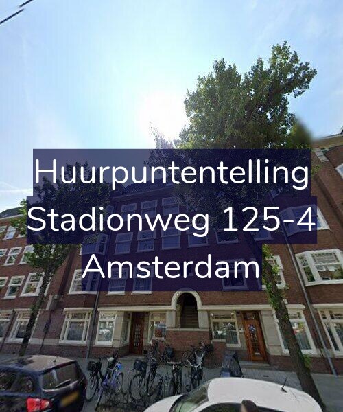 Foto gevel Huurpuntentelling voor Stadionweg 125-4, Amsterdam