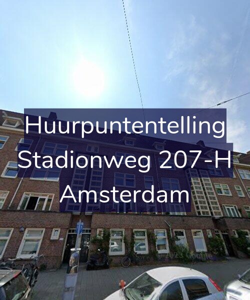 Foto gevel Huurpuntentelling voor Stadionweg 207-H, Amsterdam