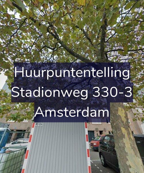 Foto gevel Huurpuntentelling voor Stadionweg 330-3, Amsterdam