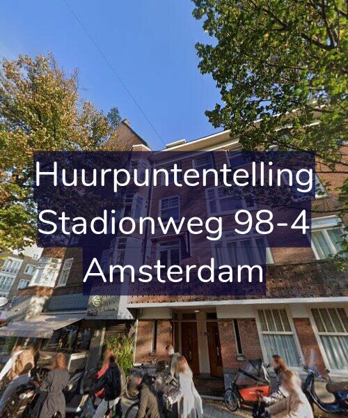 Foto gevel Huurpuntentelling voor Stadionweg 98-4, Amsterdam