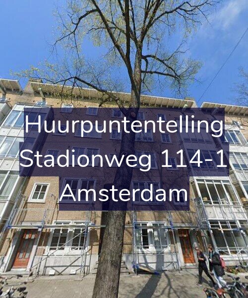 Foto gevel Huurpuntentelling voor Stadionweg 114-1, Amsterdam