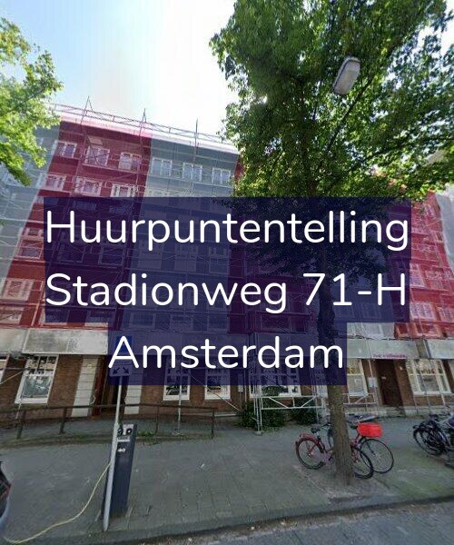 Foto gevel Huurpuntentelling voor Stadionweg 71-H, Amsterdam