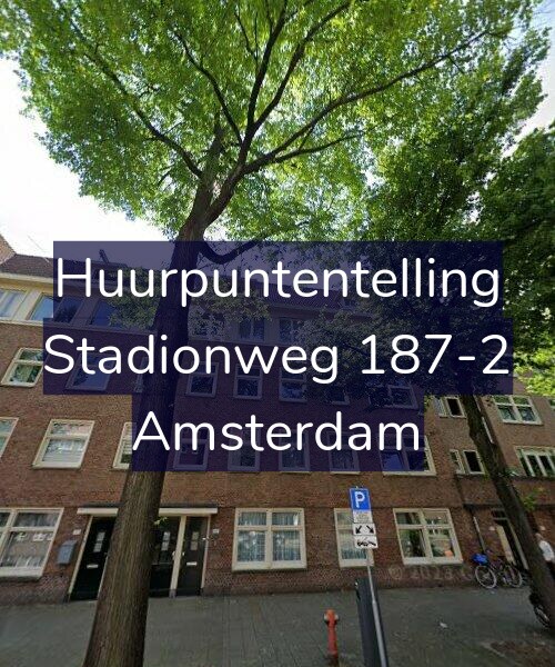 Foto gevel Huurpuntentelling voor Stadionweg 187-2, Amsterdam