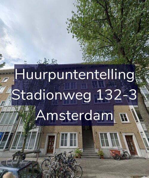 Foto gevel Huurpuntentelling voor Stadionweg 132-3, Amsterdam
