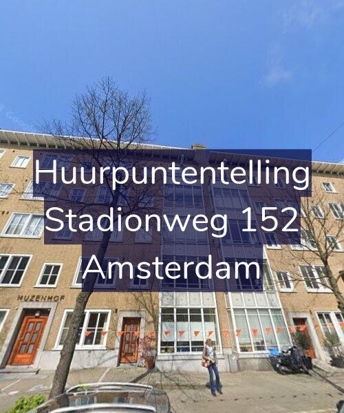 Foto gevel Huurpuntentelling voor Stadionweg 152, Amsterdam