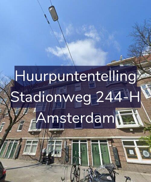Foto gevel Huurpuntentelling voor Stadionweg 244-H, Amsterdam