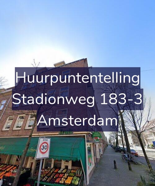 Foto gevel Huurpuntentelling voor Stadionweg 183-3, Amsterdam