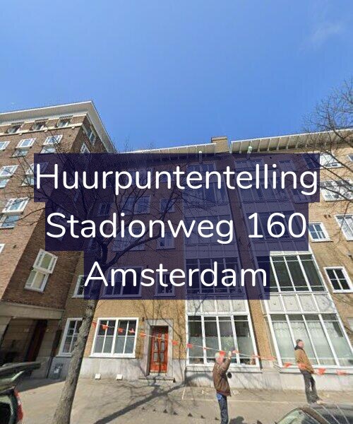 Foto gevel Huurpuntentelling voor Stadionweg 160, Amsterdam
