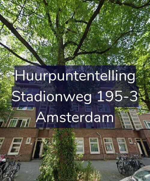 Foto gevel Huurpuntentelling voor Stadionweg 195-3, Amsterdam