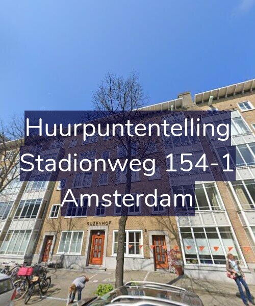 Foto gevel Huurpuntentelling voor Stadionweg 154-1, Amsterdam