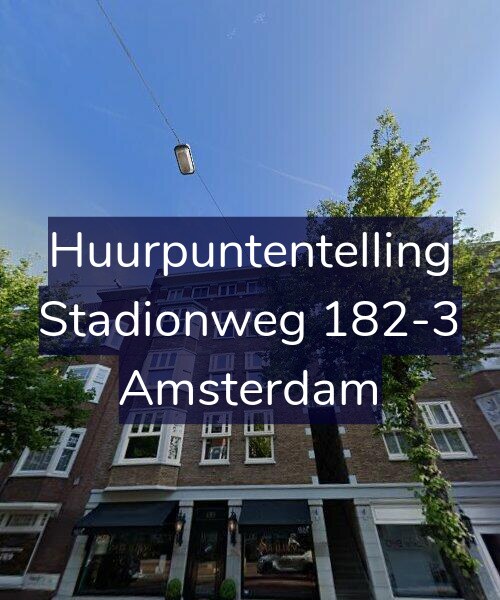 Foto gevel Huurpuntentelling voor Stadionweg 182-3, Amsterdam