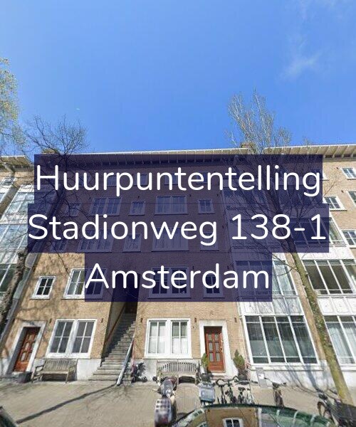 Foto gevel Huurpuntentelling voor Stadionweg 138-1, Amsterdam