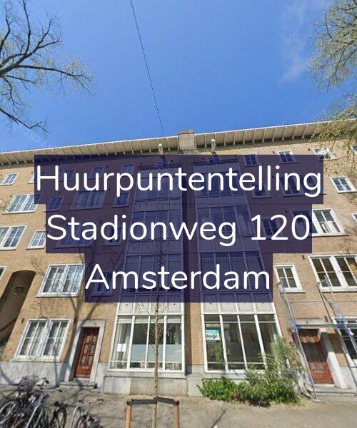 Foto gevel Huurpuntentelling voor Stadionweg 120, Amsterdam