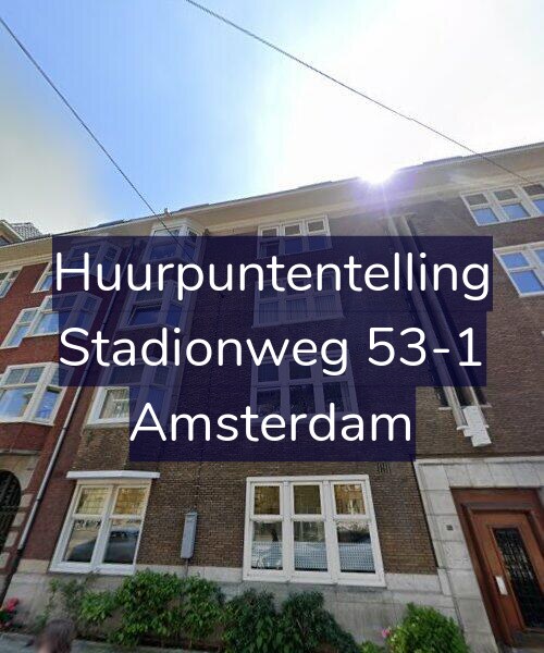 Foto gevel Huurpuntentelling voor Stadionweg 53-1, Amsterdam