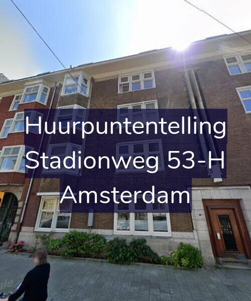 Foto gevel Huurpuntentelling voor Stadionweg 53-H, Amsterdam