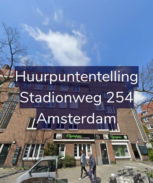 Foto gevel Huurpuntentelling voor Stadionweg 254, Amsterdam