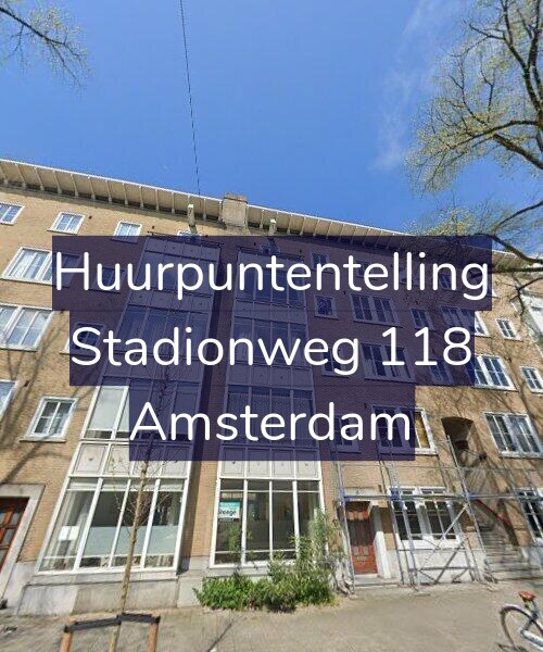 Foto gevel Huurpuntentelling voor Stadionweg 118, Amsterdam