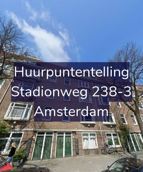 Foto gevel Huurpuntentelling voor Stadionweg 238-3, Amsterdam