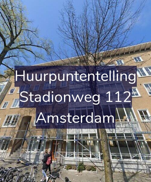 Foto gevel Huurpuntentelling voor Stadionweg 112, Amsterdam