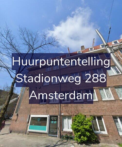 Foto gevel Huurpuntentelling voor Stadionweg 288, Amsterdam