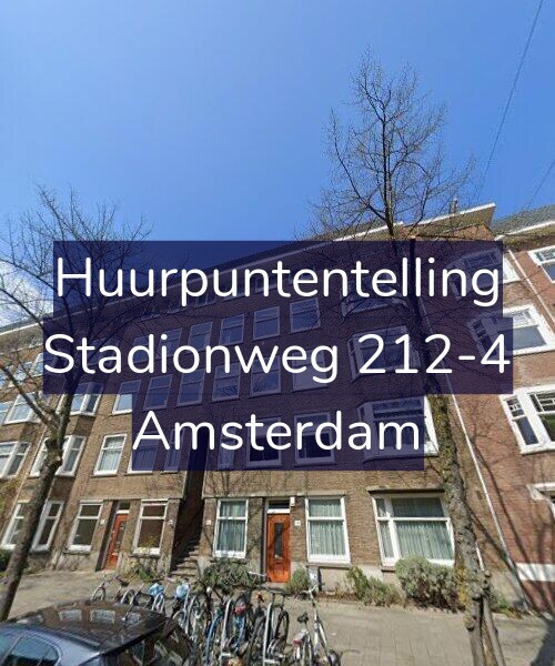 Foto gevel Huurpuntentelling voor Stadionweg 212-4, Amsterdam