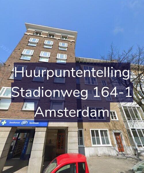 Foto gevel Huurpuntentelling voor Stadionweg 164-1, Amsterdam