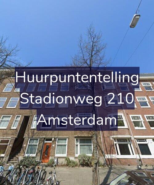 Foto gevel Huurpuntentelling voor Stadionweg 210, Amsterdam