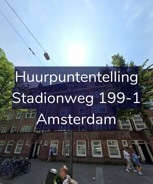 Foto gevel Huurpuntentelling voor Stadionweg 199-1, Amsterdam